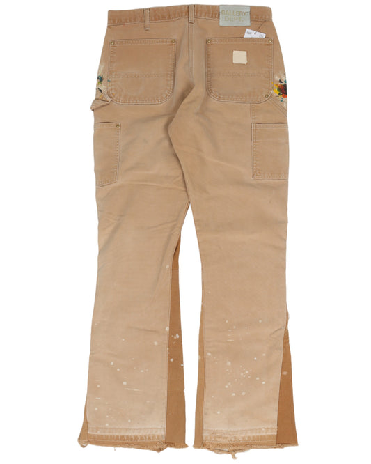 Paint Splatter Carpenter Flare Pants