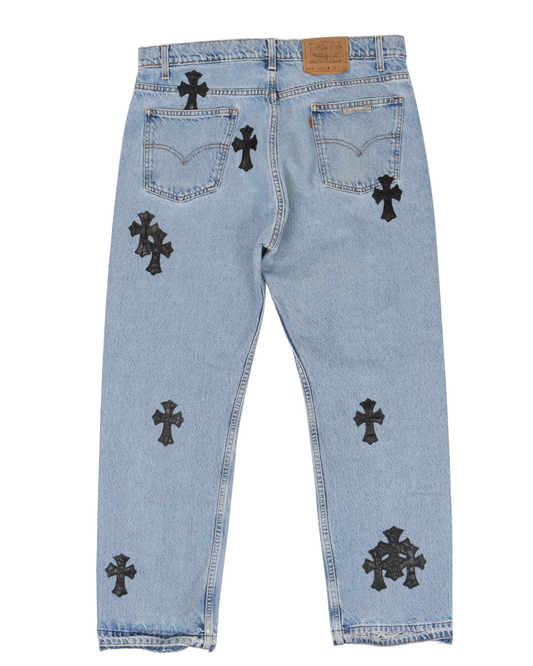 Levi's Alligator Black Cross Patch Denim