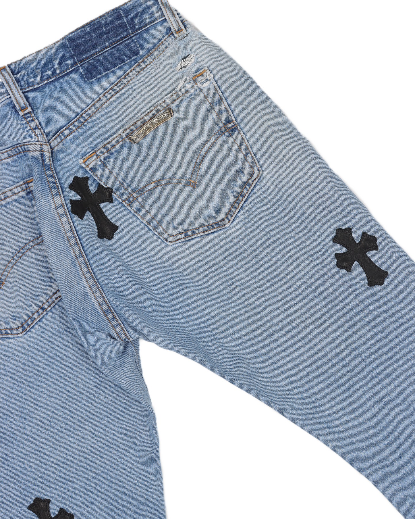 OG Levi's Alligator Black Cross Patch Denim