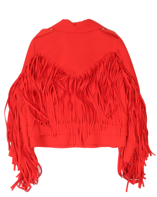 Fleece Fringe Jacket