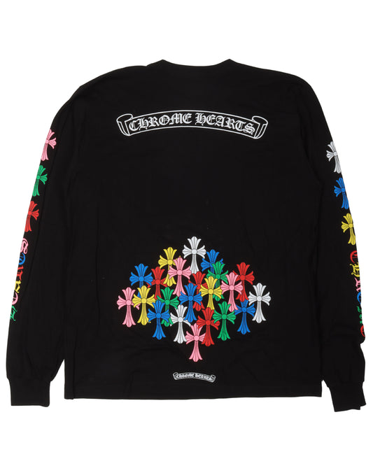 Multicolor Cross Long Sleeve T-Shirt