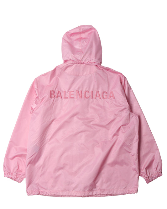 Embroidered Hooded Windbreaker