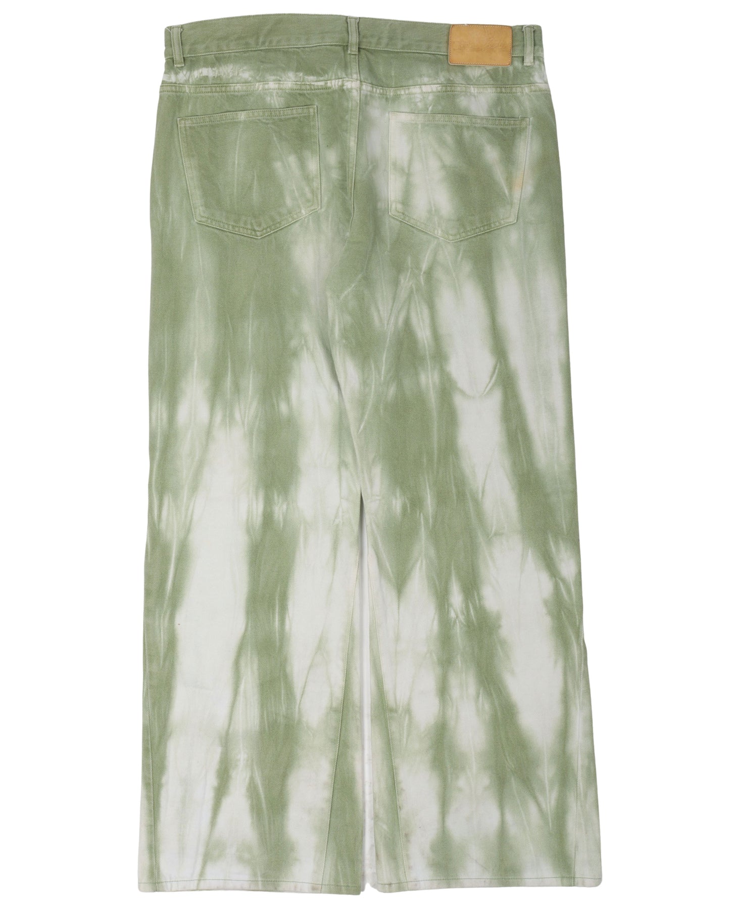 SS19 Plain Rainbow Tie Dye Flared Jeans