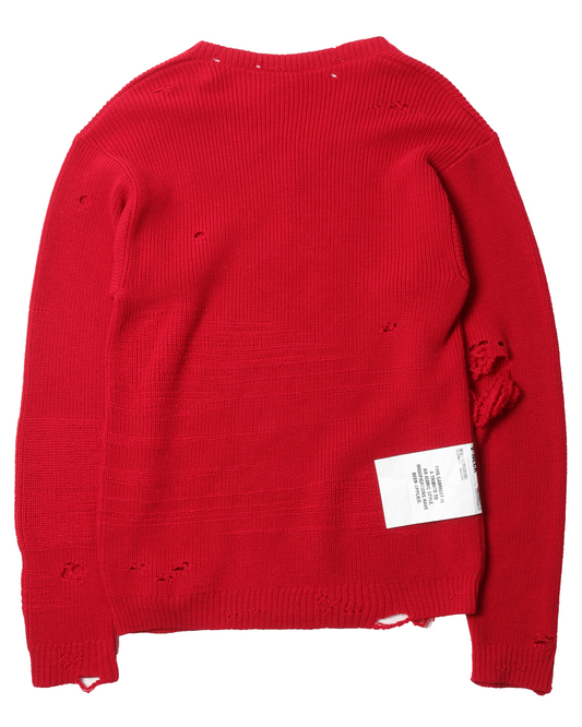 FW20 Oversized Distressed Wool Sweater