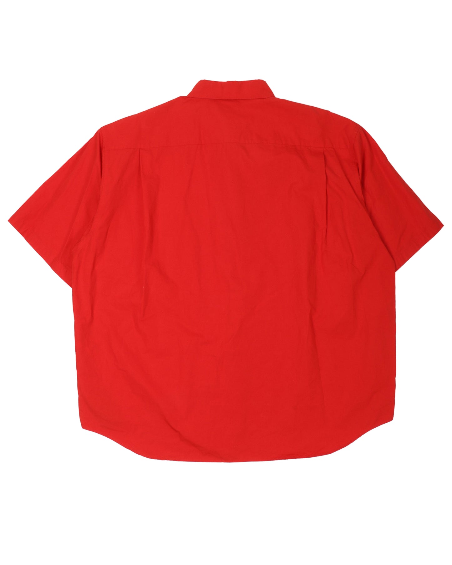 Red Short Sleeve Button Shirt