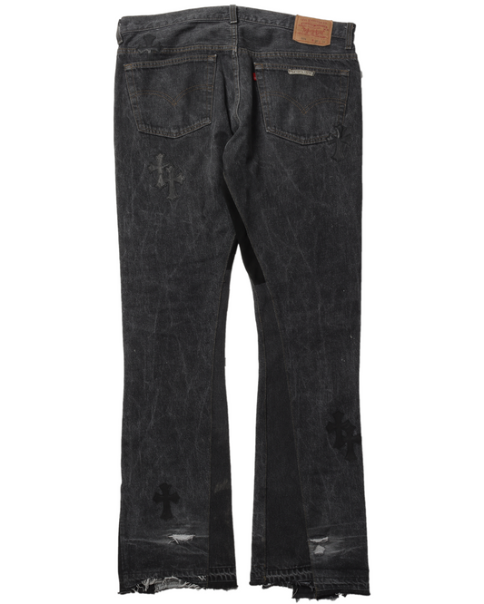 Gallery Dept. "La Flare" Cross Patch Denim