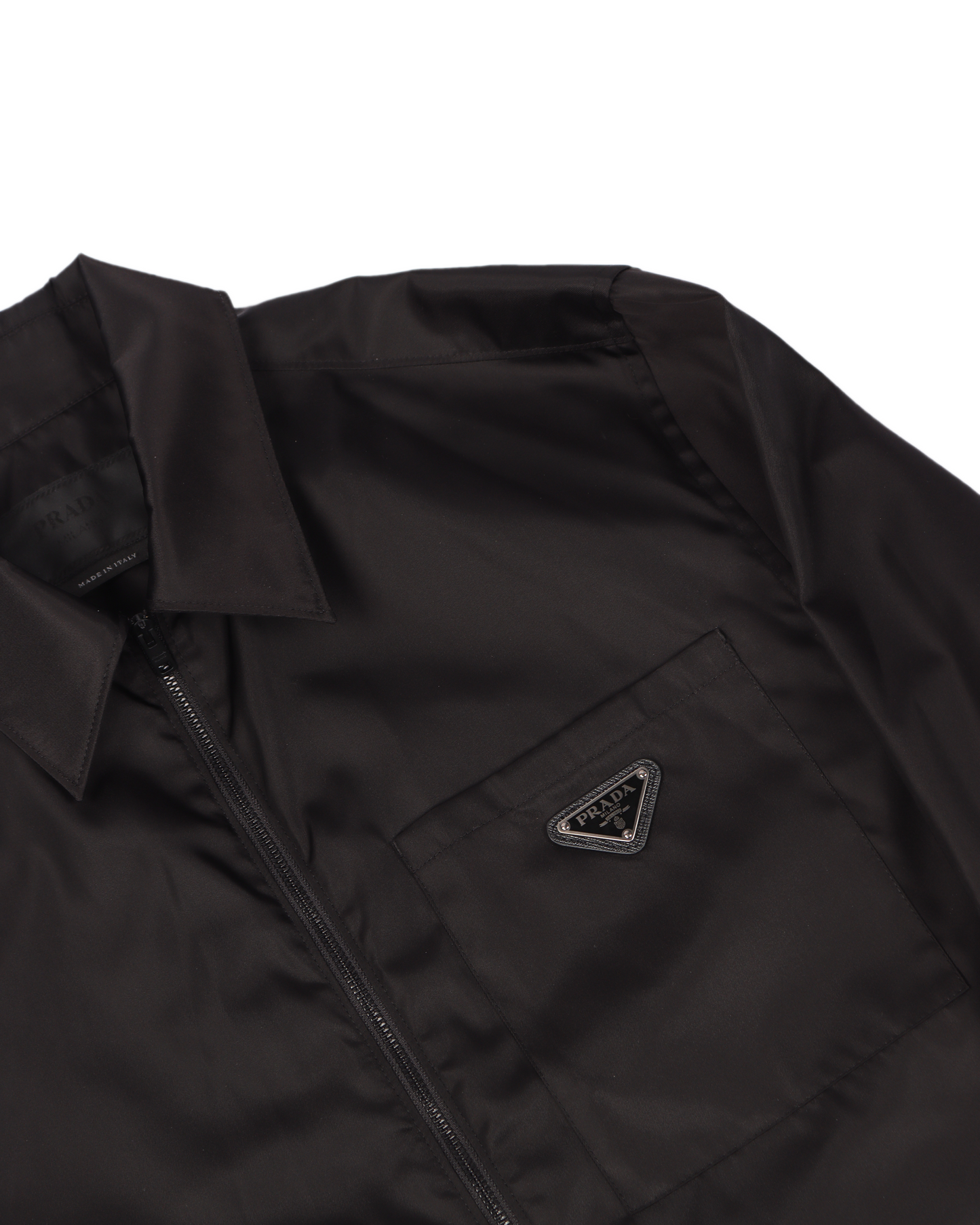 Nylon Windbreaker Shirt Jacket