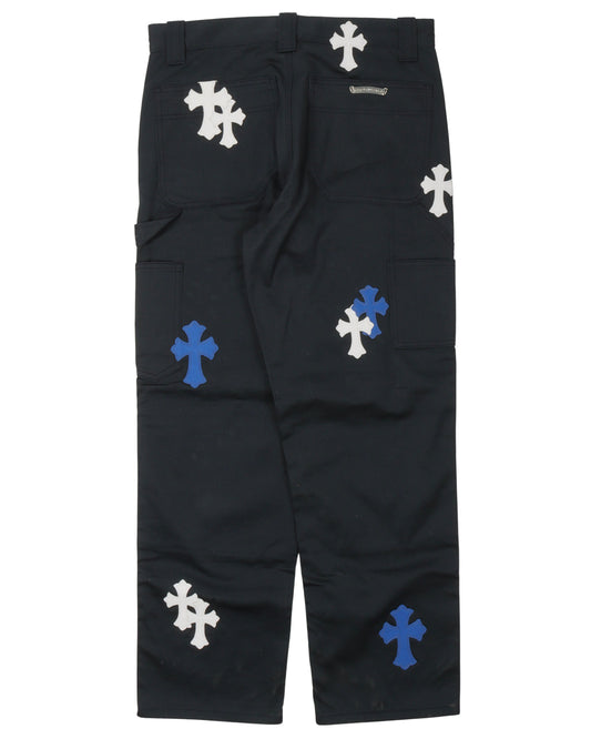 Double Knee Cross Patch Pants