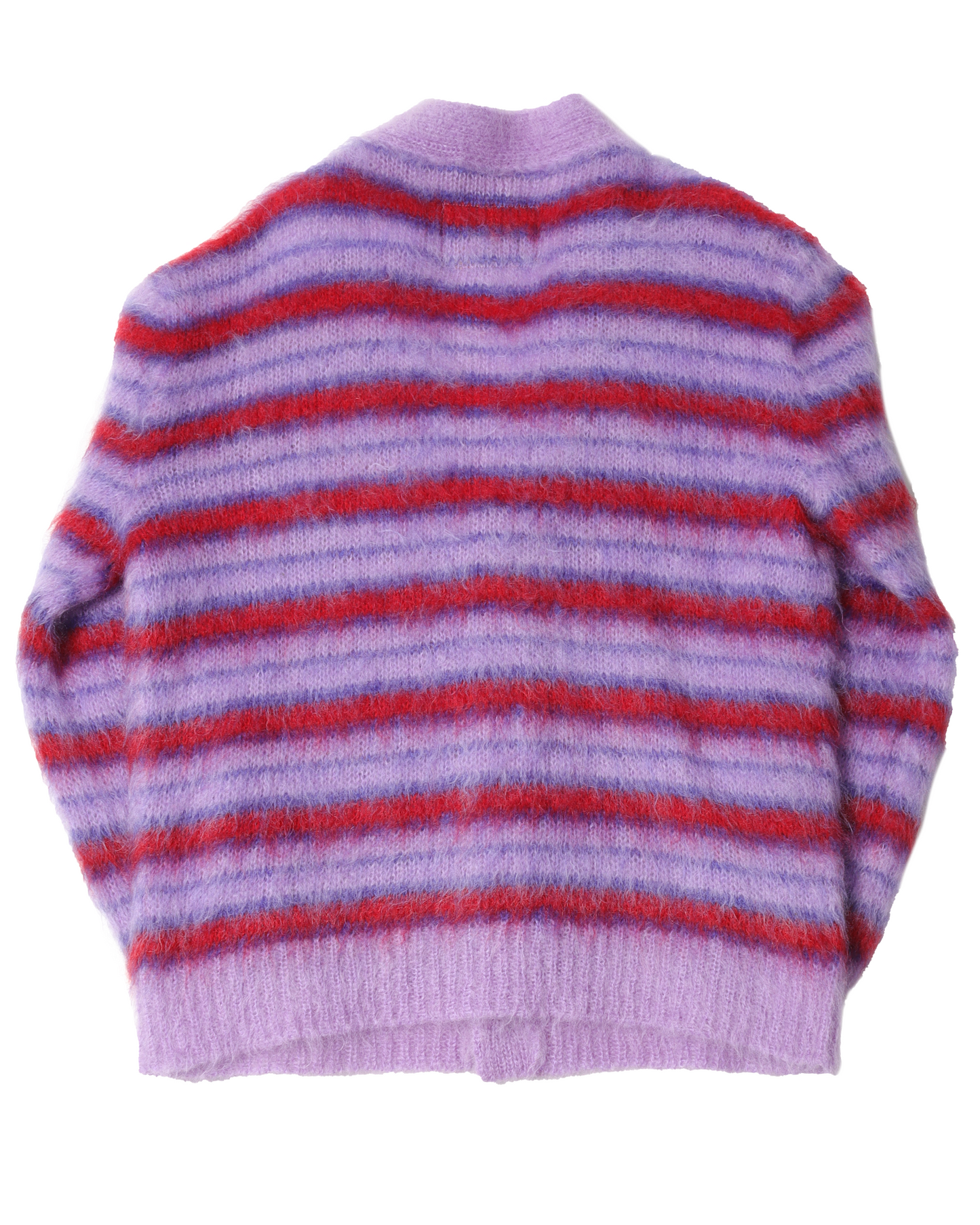 Mohair Fuzzy Wuzzy Stripped Cardigan