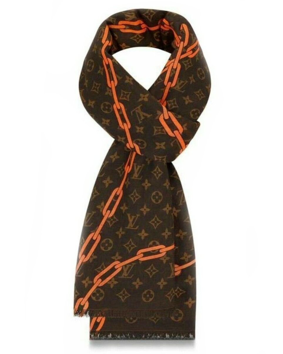 Louis Vuitton Chain Link Monogram Stole Scarf – Justin Reed Louis Vuitton Chain Link Monogram Stole Scarf – Justin Reed