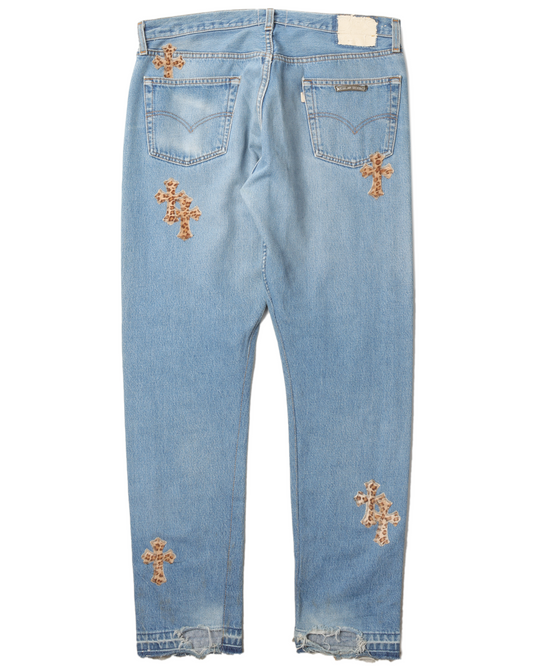 Gallery Dept. Levi's Leopard Cross Patch Denim