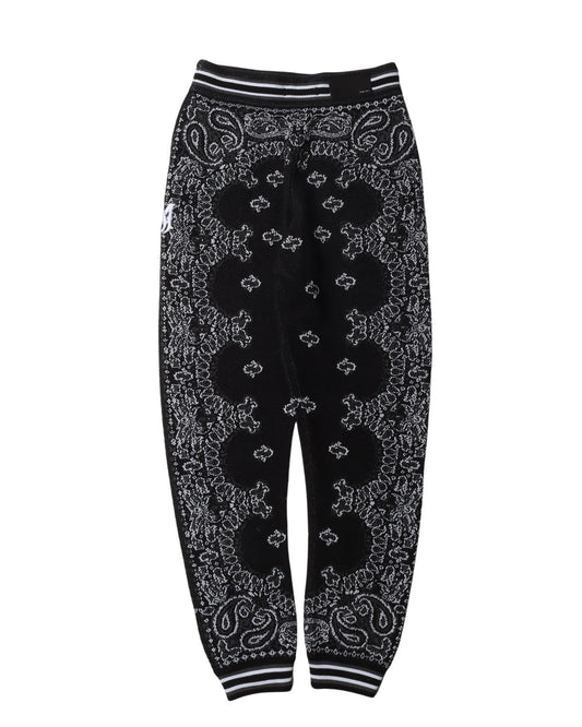 Cashmere Blend Paisley Sweatpants