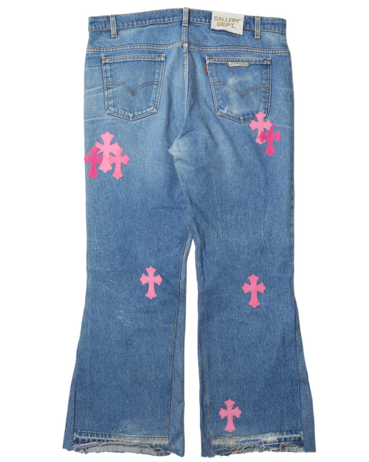 Gallery Dept. "La Flare" Levi's Cross Patch Denim