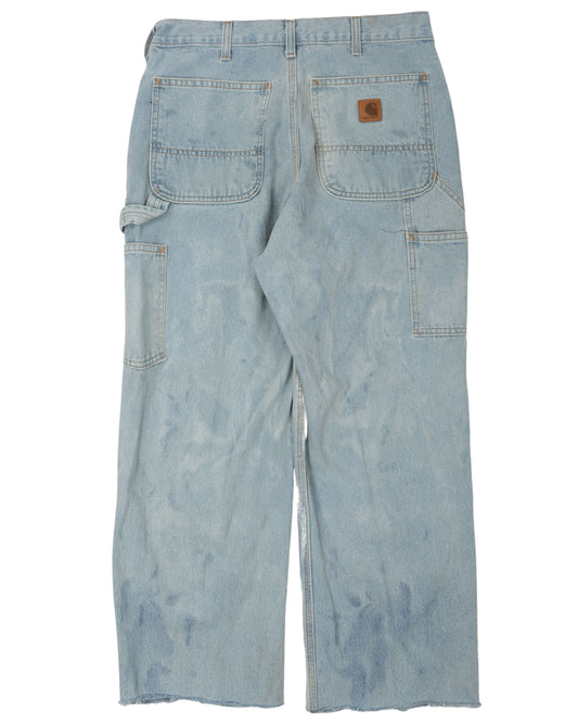 Carhartt Hemmed Denim Carpenter Pants