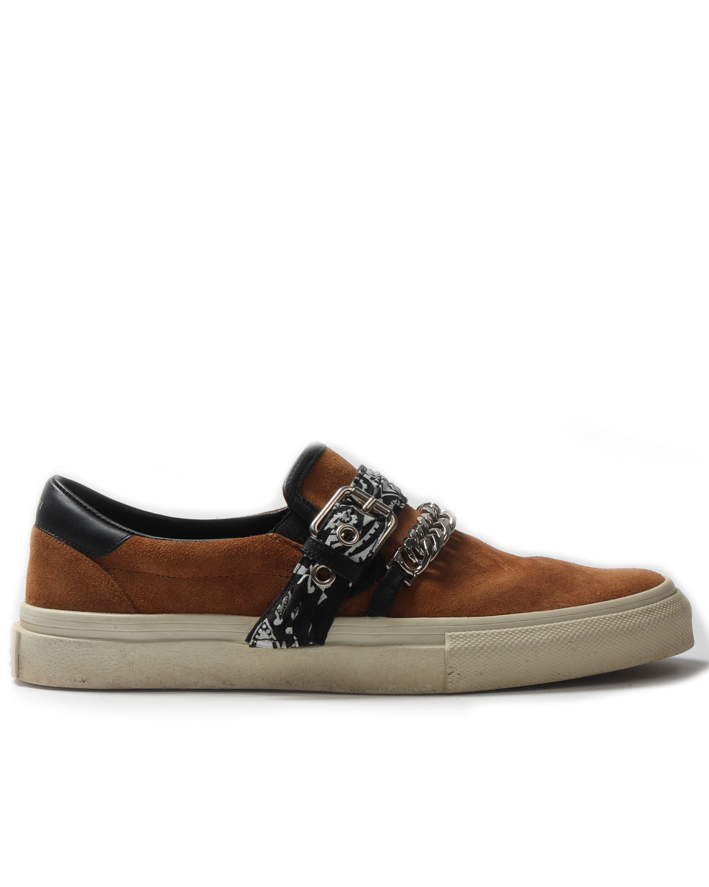 Bandana-Chain Slip-On Sneakers
