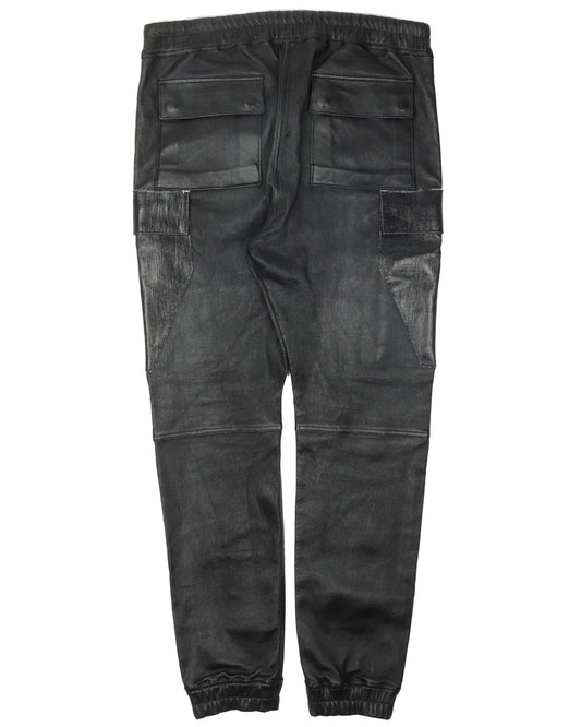 Rick Owens Leather Cargo Jogger Larry FW19