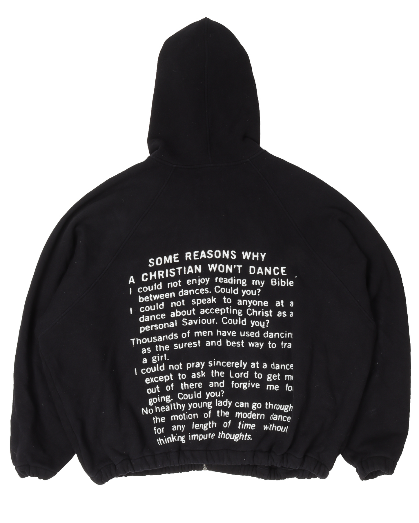 Crucifix Zip Up Hoodie