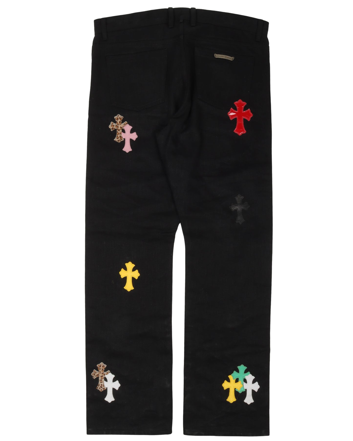 Multicolor Cross Patch Jeans