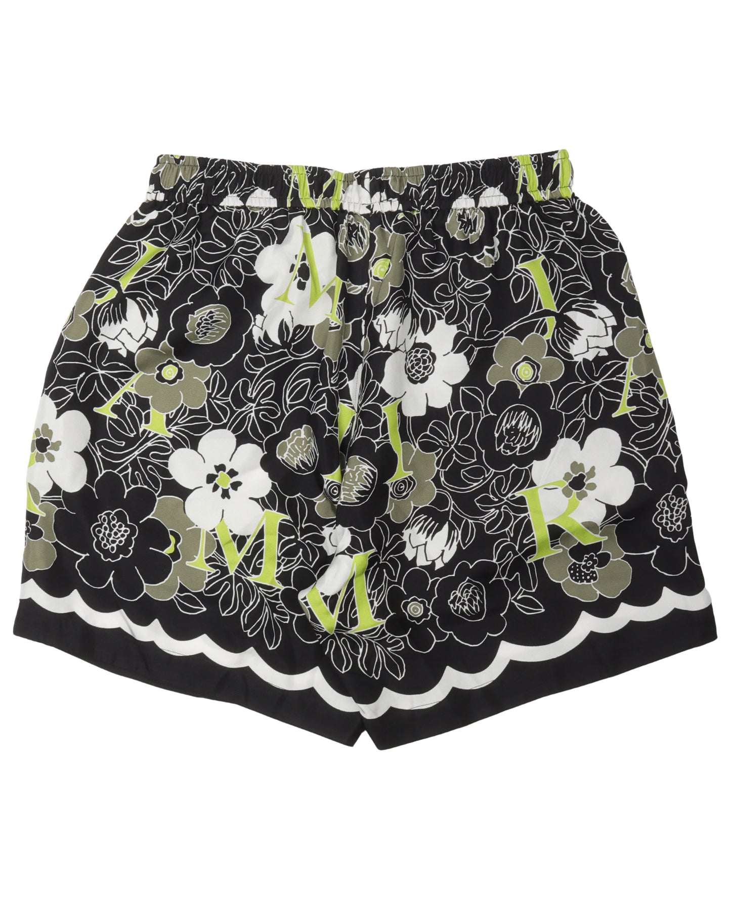 Floral Silk Shorts