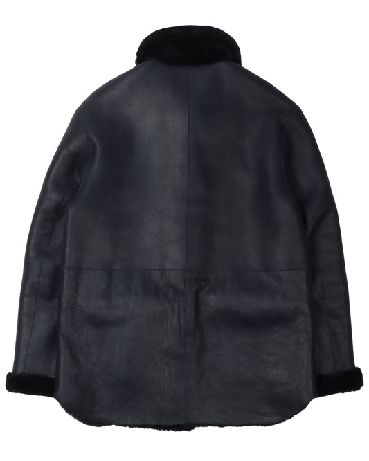 Leather Sherpa Jacket