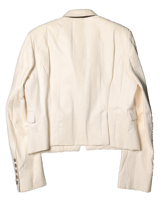 SS20 "TECUATL" Python Snake Leather Blazer (1 of 3)
