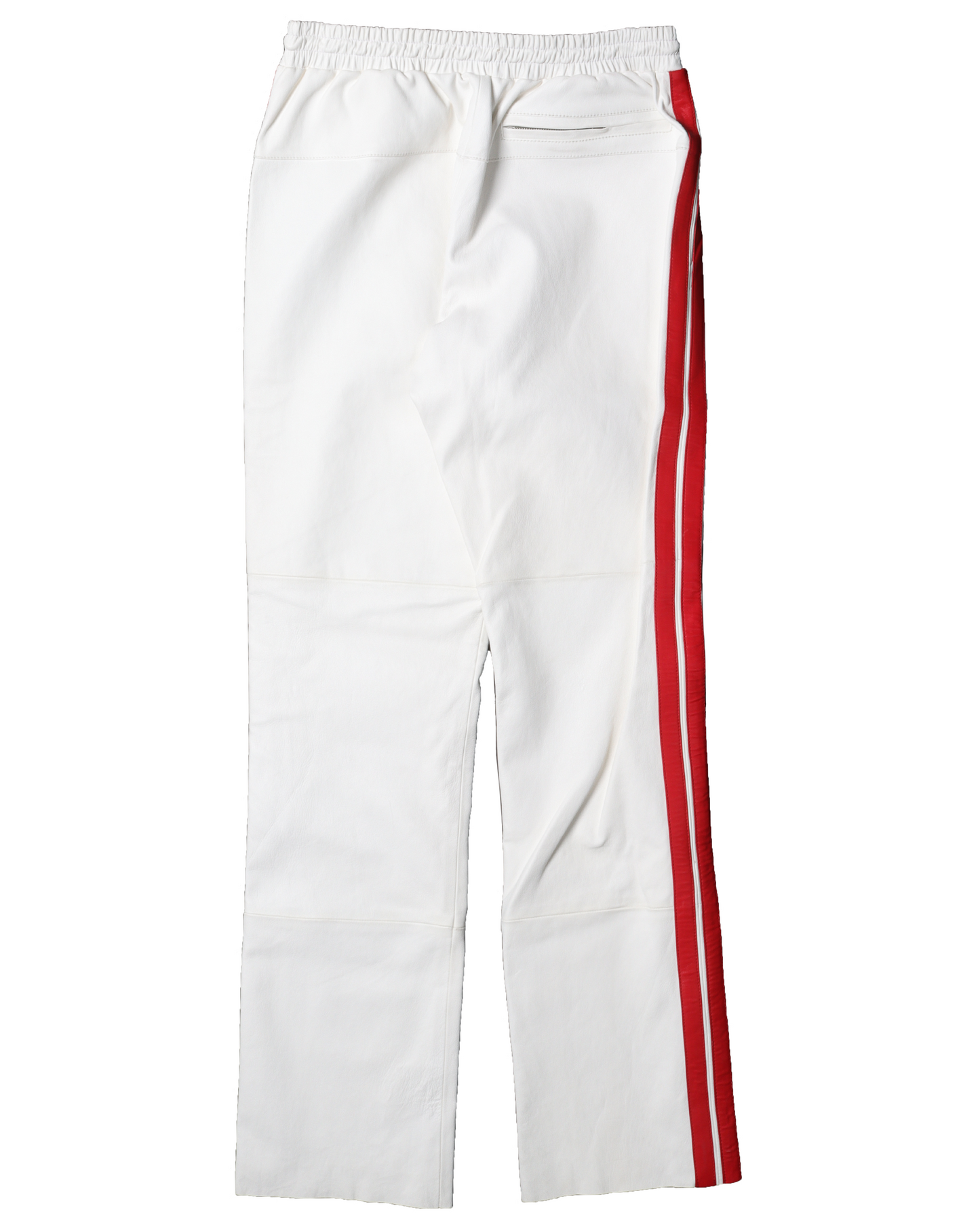 Sample Leather White Stripped Pants