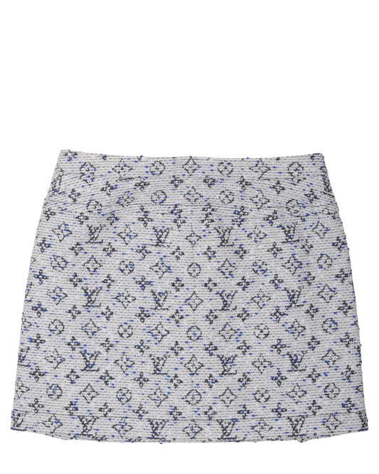 Short A-Line Monogram Skirt