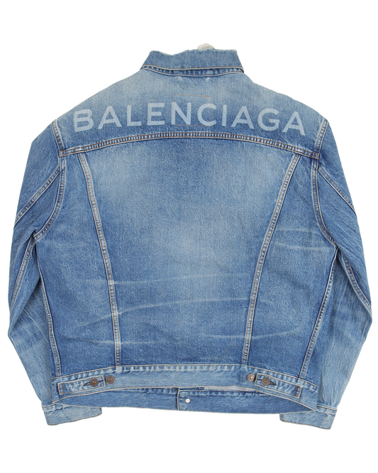 FW17 Oversized Distressed Denim Jacket