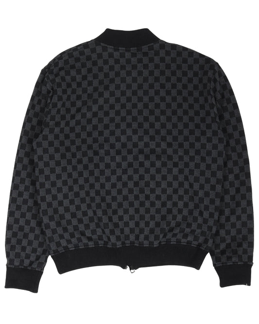 Damier Jacquard Bomber Jacket