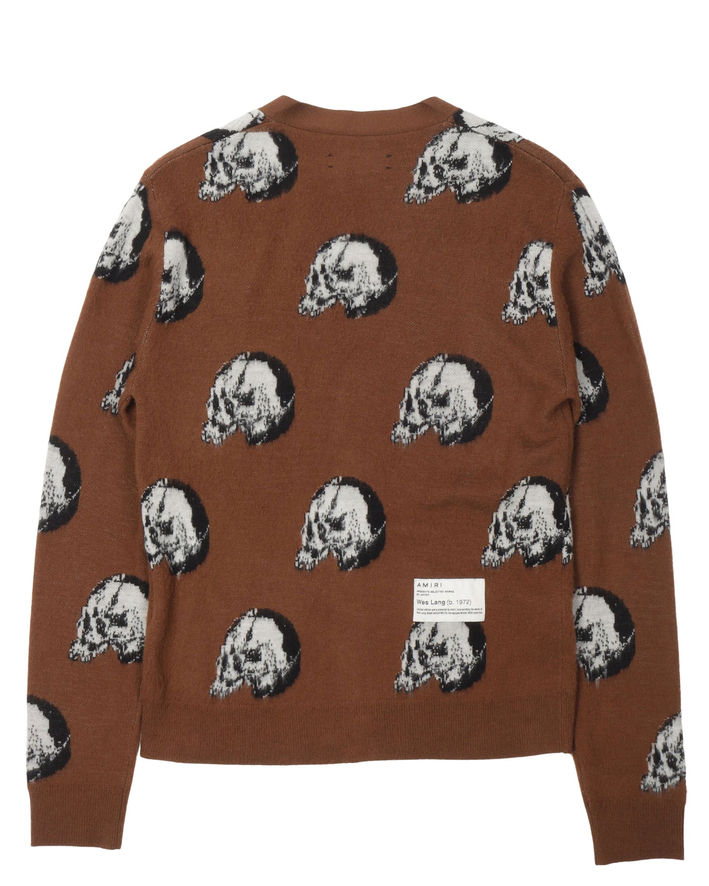 Wes Lang Skulls Wool Cardigan