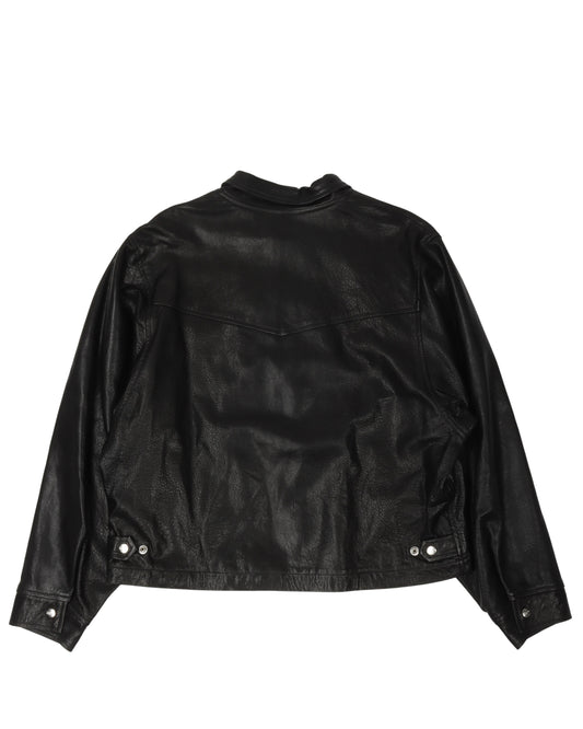 SSENSE Exclusive Lamb Leather Western Jacket