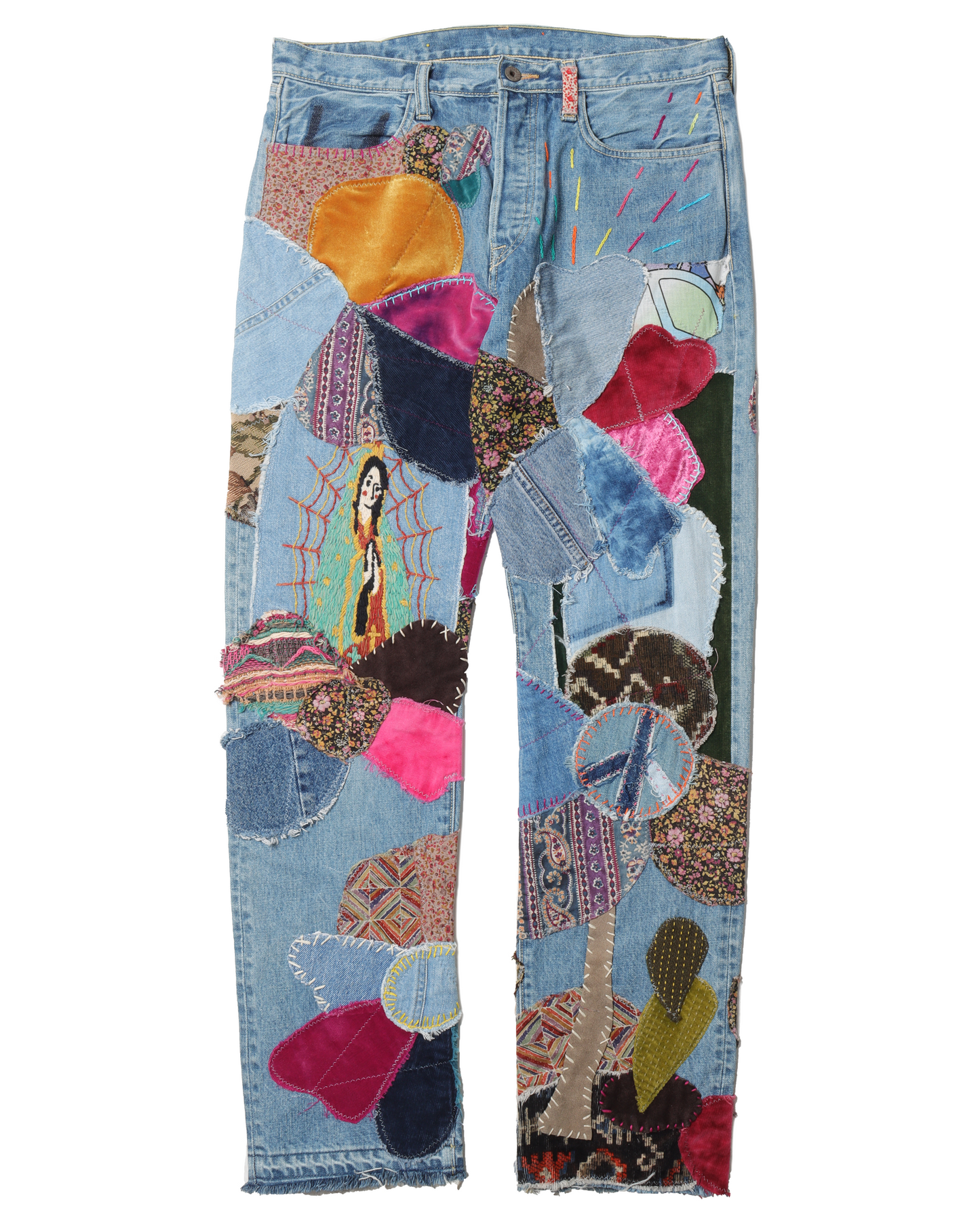 Patched Hippie Jeans