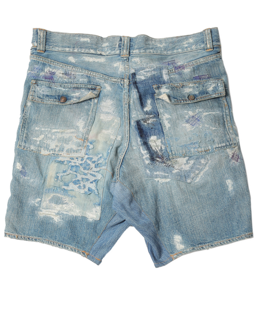 Boro Denim Shorts