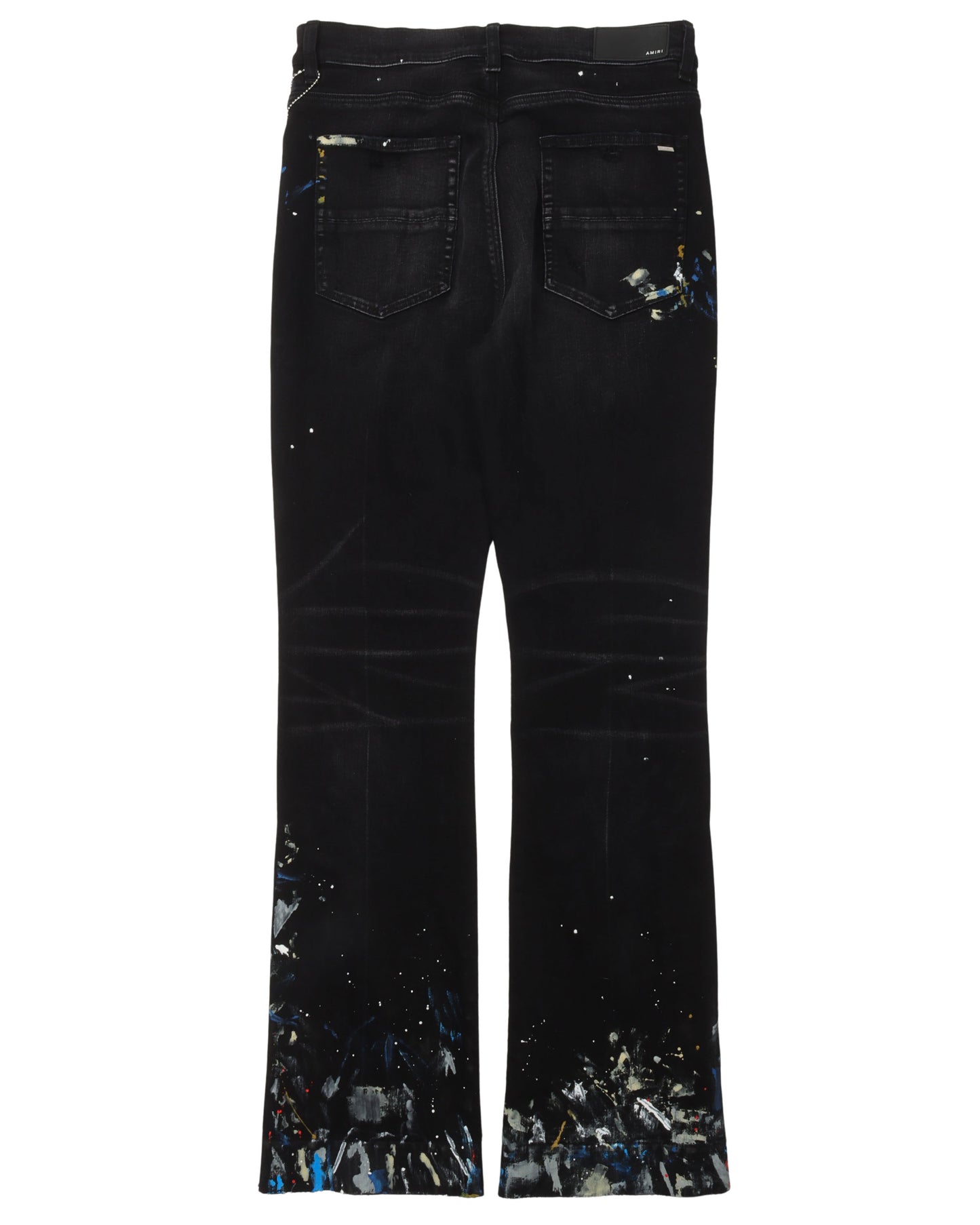 Paint Splatter Flare Jeans