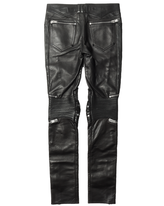 Leather Biker Pants