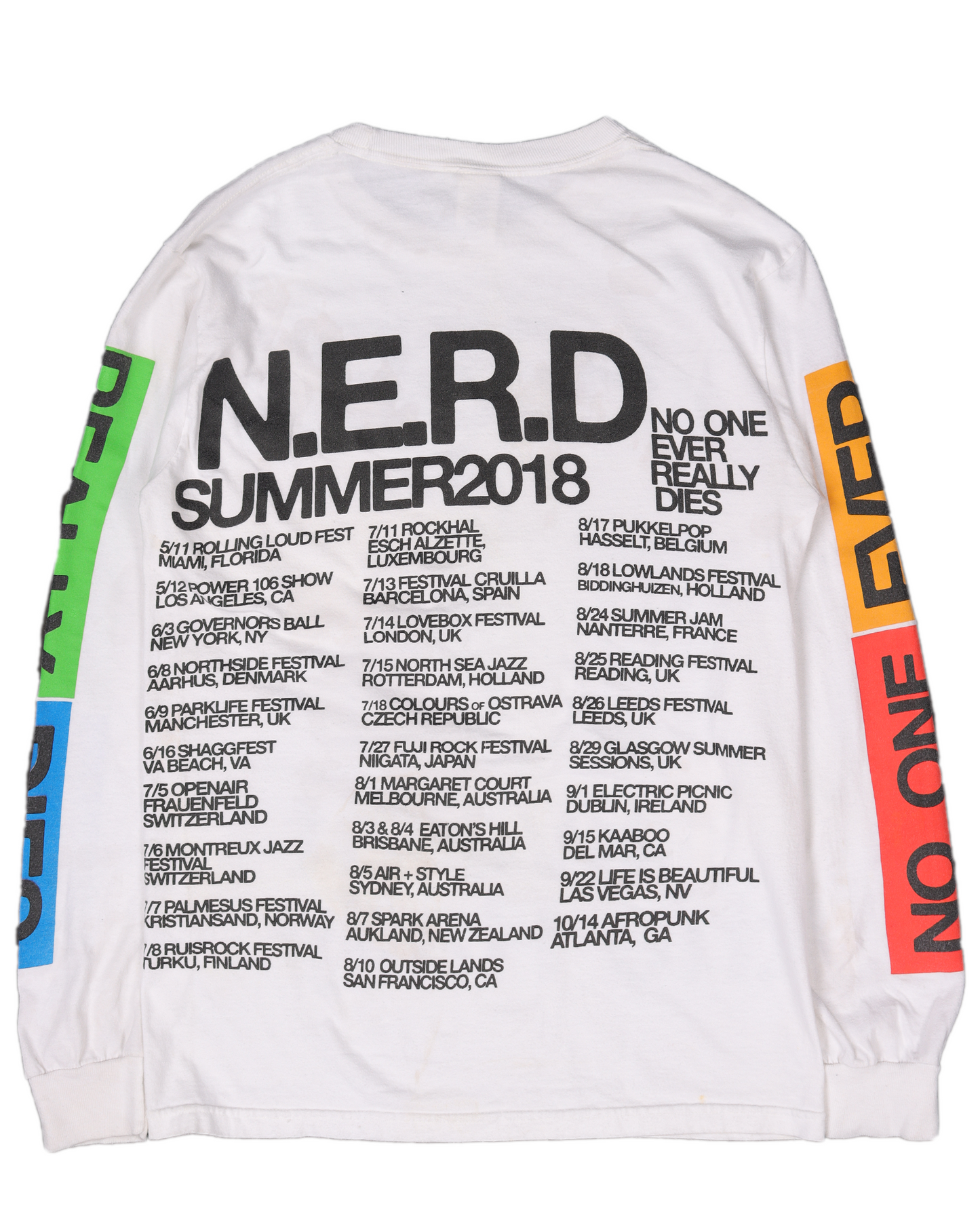 N.E.R.D "ESP" 2018 Tour L/S T-Shirt