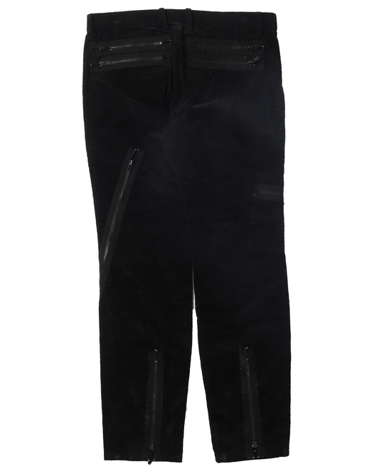 Bondage Zip Corduroy Pants