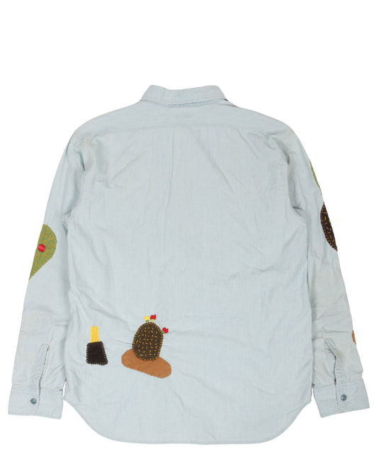 Patchwork Denim Shirt