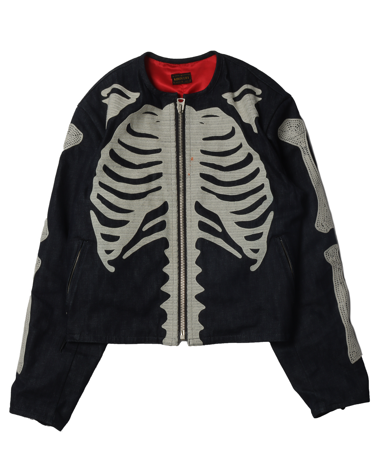 12OZ Raw Denim Bones Crosby Jacket
