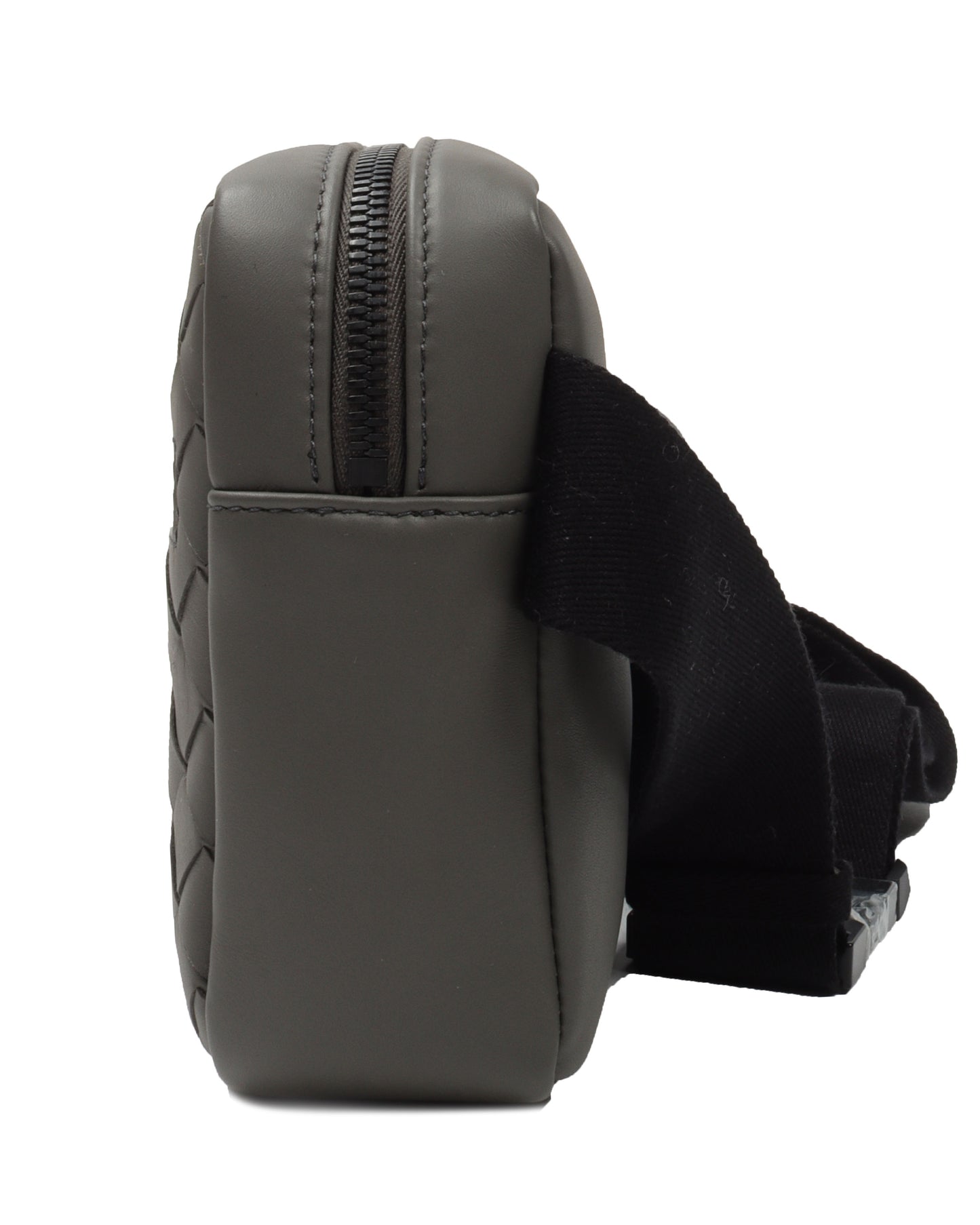 Leather Intrecciato Belt Bag