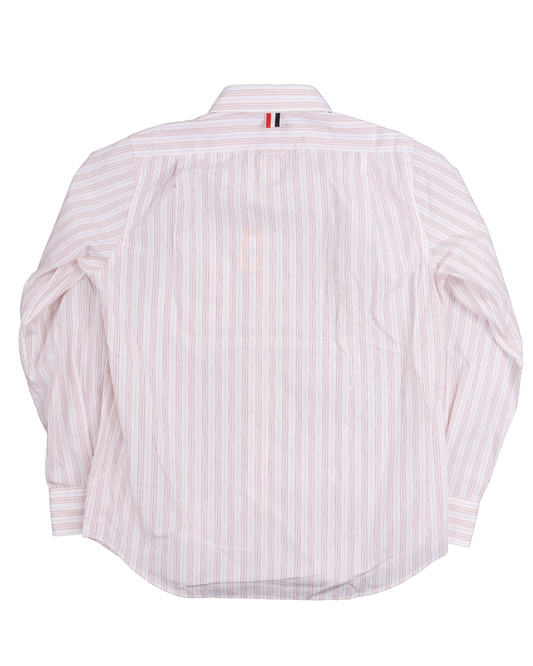 Straight Fit Hairline Stripe Poplin Shirt w/ Tags