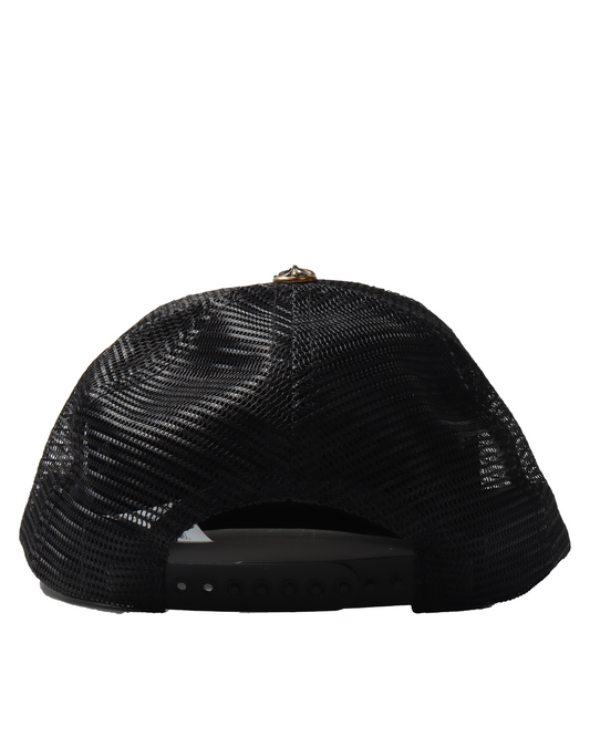 Orange Cemetery Cross Patch Hat