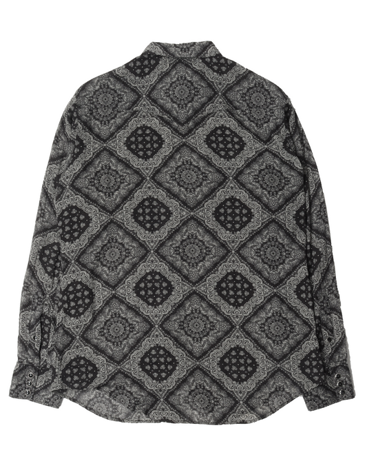 Paisley Long Sleeve Button Up Shirt