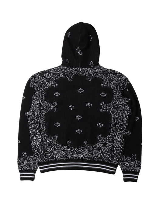 Cashmere Blend Paisley Hoodie