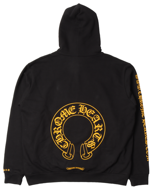 Yellow Horseshoe Logo Hoodie