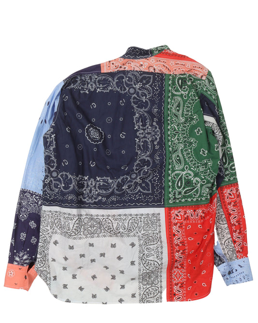 Multicolor Paisley Button Up Shirt