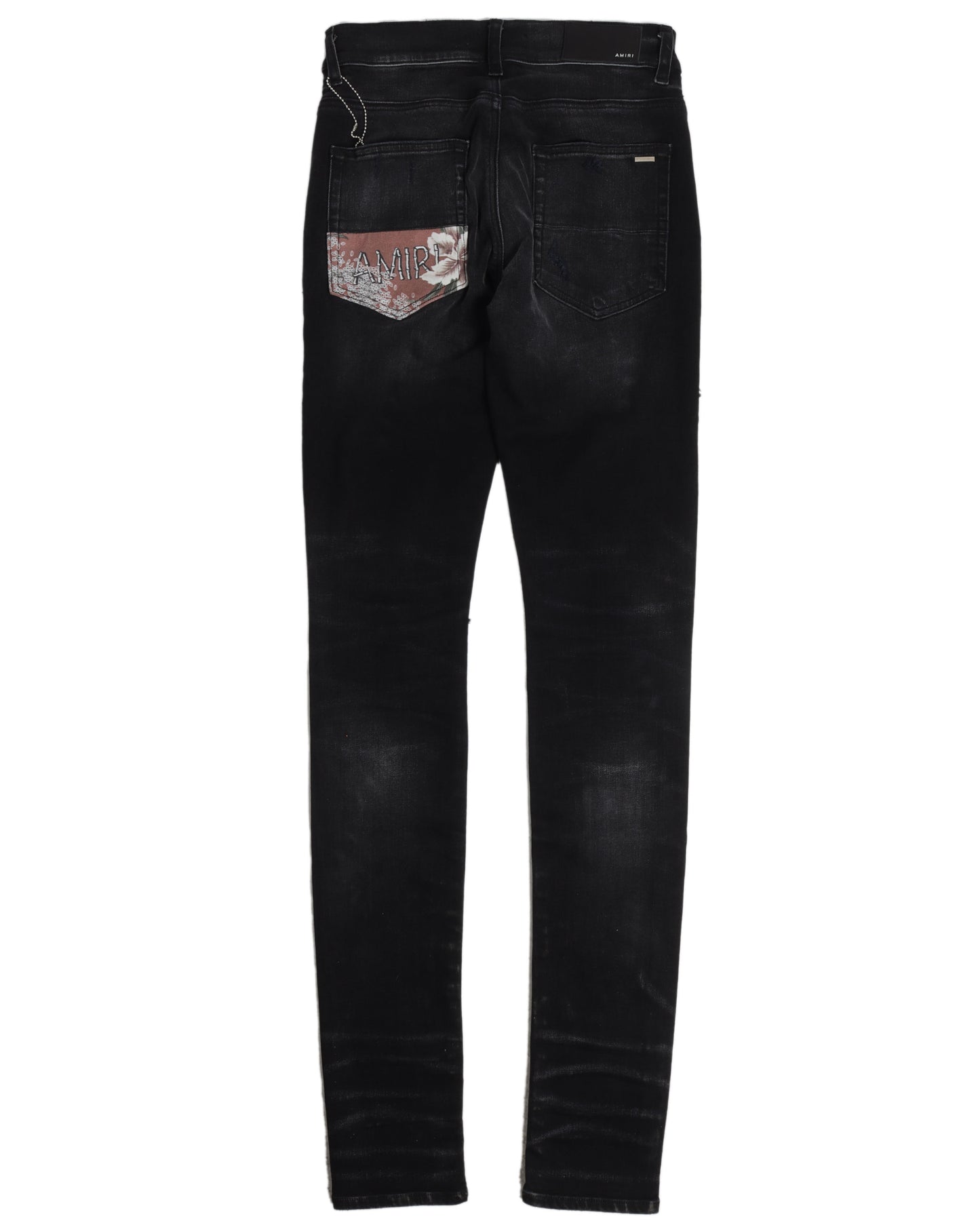 Hibiscus Art Patch Jeans