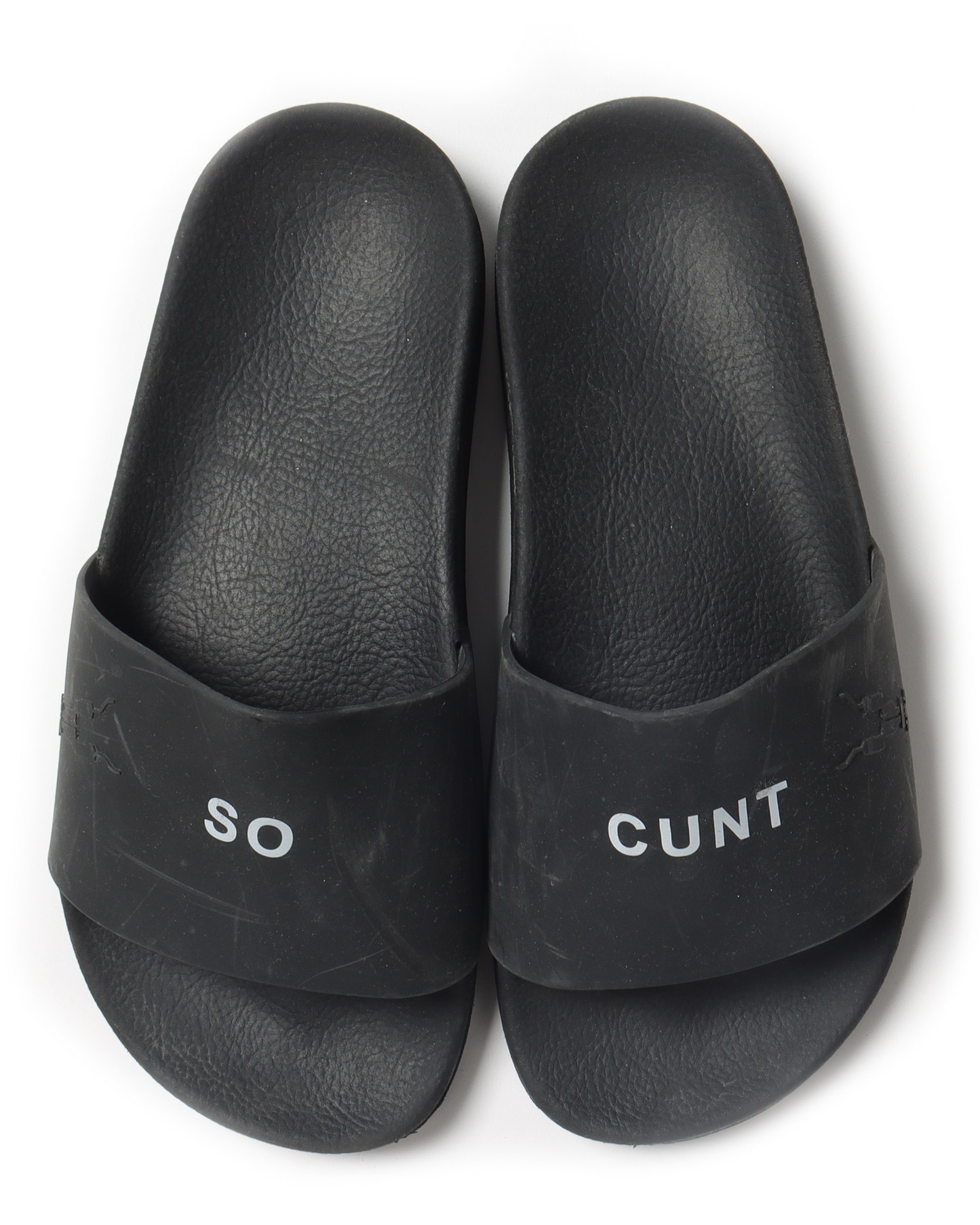 "SO CUNT" Rubber Slides