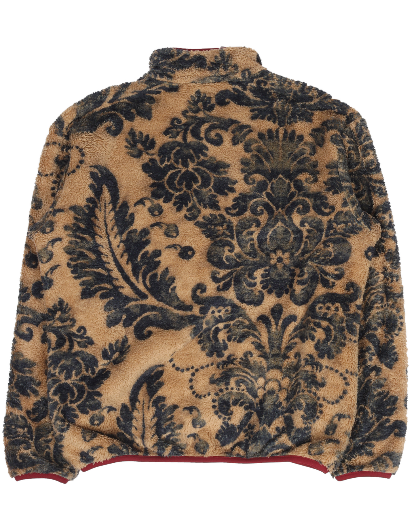 Damask Snap-Button Fleece Jacket