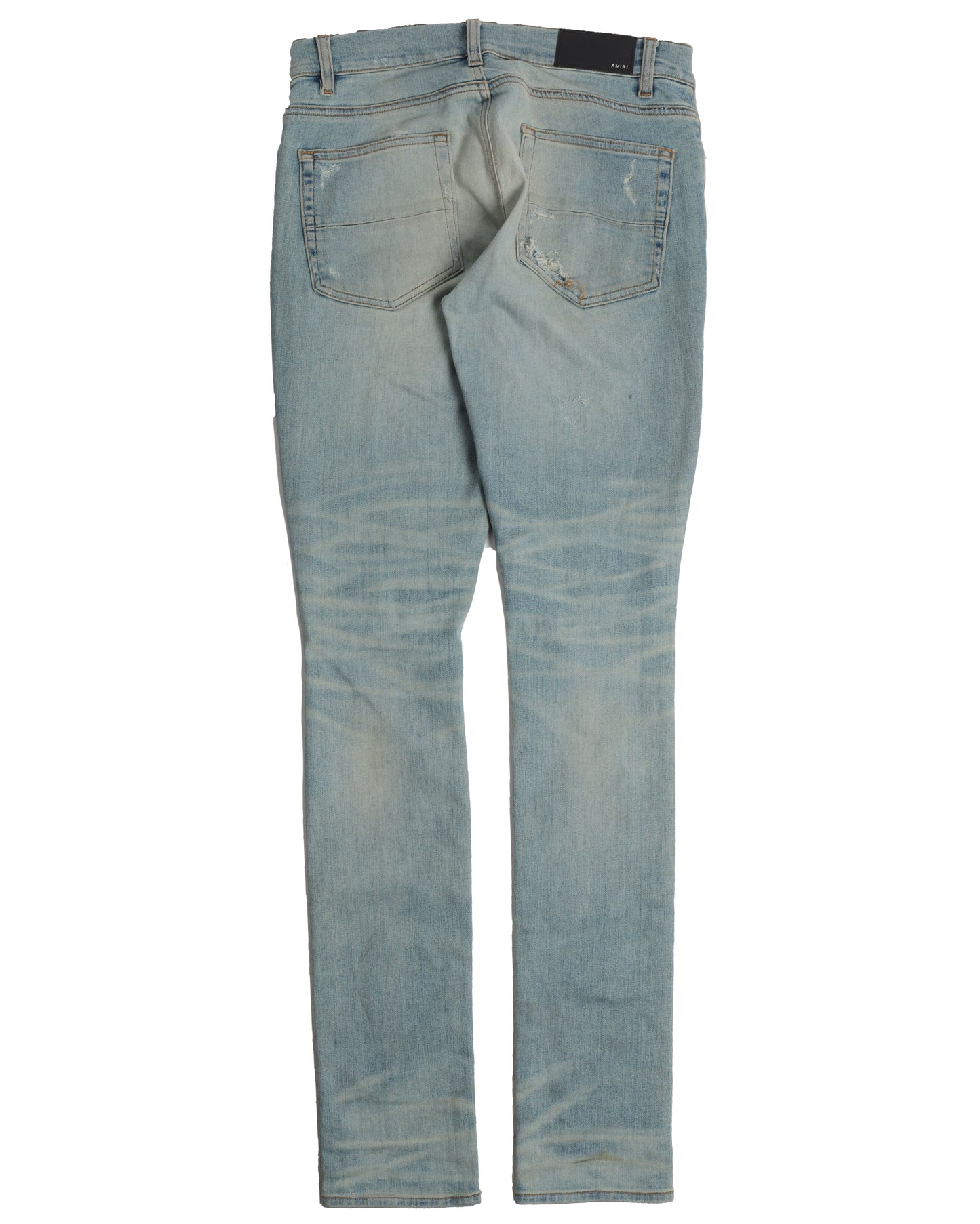 Faded Distressed Jeans